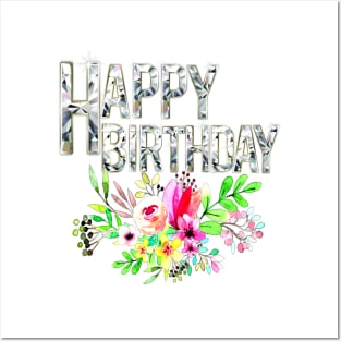 Happy Birthday Greeting Posters and Art